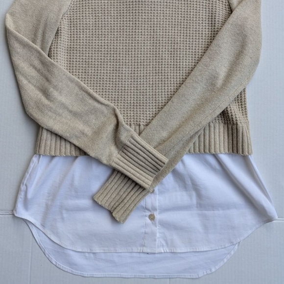 Veronica Beard Wool Cashmere Layered Pullover Sweater - Preppy Old Money - M - Picture 7 of 10